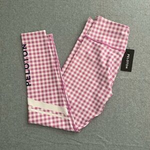 Peloton Leggings in Pink Gingham